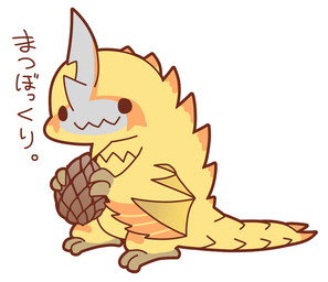 ambiguous_gender capcom chibi claws cute dragon feral gold_scales horn igriega japanese_text monster_hunter pinecone plain_background scales scalie seregios solo spiked_tail spikes text video_games white_background wings wyvern
Rating: Safe
Score: 4
User: e17en
Date: January 28, 2015 ambiguous_gender capcom chibi claws cute dragon feral gold_scales horn igriega japanese_text monster_hunter pinecone plain_background scales scalie seregios solo spiked_tail spikes text video_games white_background wings wyvern
Rating: Safe
Score: 4
User: e17en
Date: January 28, 2015