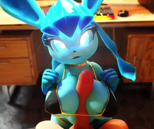 anthro anthro_focus breast_play breasts clothed clothing duo female female_focus female_on_human first_person_view genitals human_on_anthro interspecies male male/female male_on_anthro male_pov penis pokephilia sex solo_focus titfuck evettrox nintendo pokemon eeveelution generation_4_pokemon glaceon human mammal pokemon_(species) 2023 3d_(artwork) 3d_animation animated digital_media_(artwork) no_sound short_playtime video
