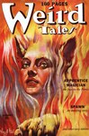 1939 20th_century absurd_res ancient_art claws cover eyebrows felid female fire hi_res humanoid magazine_cover mammal price_tag solo virgil_finlay weird_tales