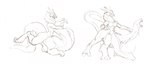 3_heads 4_eyes beak body_takeover breasts clothed clothing female fur growth head_growth hooves horn multi_eye multi_head nude paws solo swallowing topless transformation transformation_sequence uglyshadow avian chimera equid equine mammal monster reptile scalie taur monochrome sequence sketch