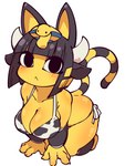 :< alternate_costume animal_ears animal_print animal_print_bikini anthro bangs big_breasts bikini bikini_bottom black_eyes black_hair blonde_hair blue_hair blunt_bangs blush bodily_fluids breast_squeeze breasts butt cat_tail cleavage clothed clothing cow_print cow_print_bikini egyptian fake_cow_ears fake_cow_horns fake_ears fake_horns female hair horn looking_at_viewer looking_up mouth_closed multicolored_hair pattern_bikini pattern_clothing pattern_swimwear short_hair side-tie_bikini side-tie_clothing side-tie_swimwear simple_background solo squeezing string_bikini sweat swimwear tied_bikini tied_clothing two-piece_swimsuit white_background yellow_body fukurou_ya animal_crossing nintendo ankha_(animal_crossing) domestic_cat felid feline felis mammal 3:4 hi_res