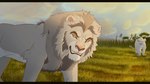 duo female feral fur male smile teeth white_body white_fur silver-wolf-17 mufasa:_the_lion_king kiros felid lion mammal pantherine hi_res