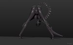 anthro anus bent_over breasts butt female genitals looking_at_viewer presenting presenting_anus presenting_hindquarters presenting_pussy pussy seductive smile solo tail setayad alien_(franchise) alien xenomorph absurd_res hi_res huge_filesize