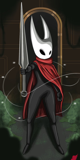 anthro dungeon fantasy_weapon female magic solo weapon harkrun hollow_knight_(franchise) team_cherry hornet_(hollow_knight) arthropod hi_res