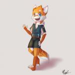 anthro clothing hoodie male pecs solo topwear young sharparadise sharparadise_(character) canid canine fox mammal 1:1 hi_res