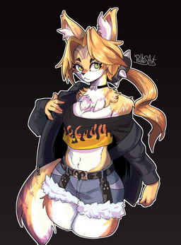 anthro female solo palitosart mihoyo zenless_zone_zero pulchra_fellini domestic_cat felid feline felis mammal thiren hi_res