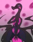 2016 absurd_res anthro badassbaal covering covering_self female generation_7_pokemon hi_res nintendo pokemon pokemon_(species) salazzle semi-anthro solo tongue tongue_out