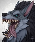 anthro bodily_fluids collar ears_up male mouth_shot open_mouth saliva saliva_string solo teeth tongue tongue_out themirrorman blizzard_entertainment warcraft chapchl canid mammal werecanid werecreature worgen