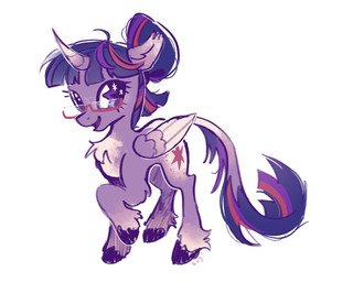 criiiter eyewear female feral fetlocks glasses hooves horn looking_at_viewer simple_background smile smiling_at_viewer solo wings friendship_is_magic hasbro my_little_pony mythology twilight_sparkle_(mlp) equid equine mammal mythological_creature mythological_equine winged_unicorn 5:4