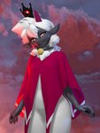 ambiguous_gender anthro cloak clothing looking_at_viewer slim solo unusedslot cult_of_the_lamb massive_monster_(studio) virt-a-mate lamb_(cult_of_the_lamb) bovid caprine mammal sheep 3:4 3d_(artwork) digital_media_(artwork)