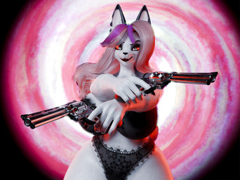 aged_up bad_trigger_discipline big_breasts breasts clothed clothing curvy_figure dual_wielding female gun handgun holding_object holding_weapon lingerie looking_at_viewer mature_female pistol pointing_gun_at_viewer ranged_weapon revolver skimpy solo unsafe_weapon_practices weapon wide_hips tiger_jhobs dogzeela_(modeler) hellaverse helluva_boss mythology loona_(helluva_boss) canid canid_demon canine canis demon domestic_dog hellhound mammal mythological_canine mythological_creature 2025 3d_(artwork) digital_media_(artwork) hi_res
