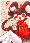 anthro black_body black_fur clothed clothing female fur solo abitriskay xingzuo_temple zhima_(diives) gerbil mammal mouse murid murine rodent