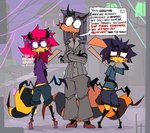 angry anthro bottomwear bow_ribbon clothing dialogue family female freckles group insult male profanity sad shorts suit trio wings wire roksim emily_(roksim) sparky_(roksim) x12_(roksim) arthropod hymenopteran insect wasp 2d_animation animated frame_by_frame daughter_(lore) father_(lore) mother_(lore) parent_(lore)