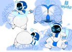 antennae_(anatomy) anthro big_butt blue_eyes bodily_fluids butt cape clothing clothing_pull crouching fart fart_cloud fart_fetish looking_at_viewer machine male screen screen_face short_stack simple_background solo sweat thick_thighs underwear underwear_pull white_body sparkothefailure astro_bot_(series) sony_corporation sony_interactive_entertainment astro_(astro_bot) robot absurd_res digital_media_(artwork) hi_res