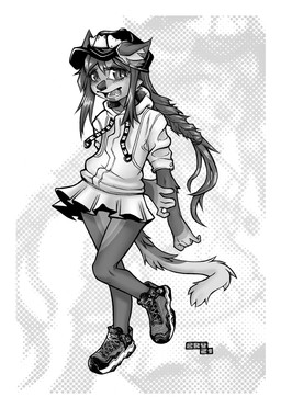 anthro baseball_cap biped blowup_background bottomwear braided_hair braided_ponytail clothed clothed_anthro clothed_female clothing female female_anthro footwear fur furgonomic_hat furgonomic_headwear furgonomics hair hat headgear headwear hoodie inner_ear_fluff ponytail shoes simple_background skirt sneakers solo standing streetwear tail topwear tuft narcoticdream domestic_cat felid feline felis mammal 2021 dated digital_media_(artwork) greyscale halftone hi_res mixed_media monochrome traditional_media_(artwork)