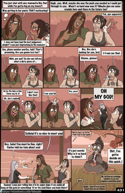 anthro black_body black_fur black_tail_tip blue_eyes blush breasts brown_eyes clothed clothed_female clothed_human clothed_male clothing dialogue dipstick_tail eyes_closed female fingerless_(marking) fur grey_hair group hair male male/female markings open_mouth outside plant shirt tail tail_markings tail_motion tail_tuft tailwag tan_body tan_fur tank_top text topwear tree tuft yellow_eyes fuf carlos_(fuf) dan_(fuf) flint_(fuf) szvilvia tesla_(fuf) bandicoot human mammal marsupial mustelid musteline true_musteline weasel absurd_res comic english_text hi_res