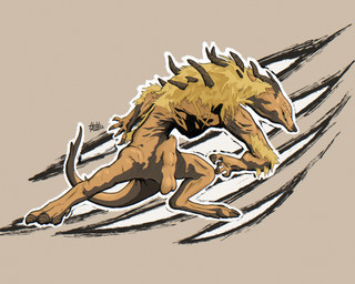action_pose animal_genitalia arm_tuft balls claws digitigrade eyeless feral genitals grin horn hunched_over knot_in_sheath male mane markings orange_body outline pose sheath simple_background smile snout solo standing tail toony tuft white_outline hotdogmeat elden_ring elden_ring_nightreign fromsoftware executor_(nightreign) monster primordial_beast 2025 5:4 absurd_res digital_media_(artwork) hi_res huge_filesize