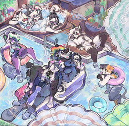 anal anal_penetration anthro anus areola balls being_watched big_breasts black_body blue_body blush bodily_fluids breast_play breast_suck breasts casual_exposure casual_masturbation casual_nudity casual_sex container cum cum_in_ass cum_in_water cum_inside cup detailed_background drinking_glass ejaculation erection eyewear facial_piercing female finger_in_mouth fur genital_fluids genitals glass glass_container glass_cup glasses green_nipples grey_areola grey_body grey_nipples group group_nudity group_sex gynomorph hair horn hot_tub humanoid_genitalia intersex looking_at_another male male/female male_penetrating masturbation nipple_piercing nipples nose_piercing nude orgasm partially_submerged penetration penile penile_penetration penis penis_in_ass penis_in_mouth piercing pink_body pool pool_float pool_party pubes recording red_sclera sex smile sucking tail umbrella vulva water white_body wine_glass snowfoxy66 epic_games fortnite hellaverse helluva_boss mythology dark(snowfoxy66) liliam(snowfoxy66) loona_(helluva_boss) meow_skulls snow(snowfoxy66) calico_cat canid canid_demon canine canis demon domestic_cat equid equine felid feline felis fox hellhound humanoid hyena mammal mythological_canine mythological_creature mythological_equine unicorn digital_media_(artwork) hi_res