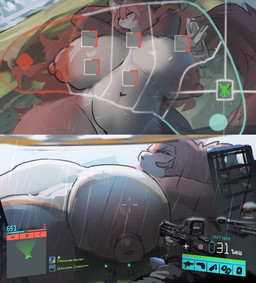 ambiguous_gender ambiguous_pov anthro anthro_focus areola big_areola big_breasts big_nipples biped bird's-eye_view breasts countershade_breasts countershade_face countershade_fur countershade_torso countershading curvy_figure day detailed_background disembodied_hand duo female female_anthro female_focus first_person_view fur gameplay_mechanics glistening glistening_breasts gui gun hair high-angle_view holding_gun holding_object holding_ranged_weapon holding_weapon hud huge_breasts human_pov kemono larger_anthro larger_female long_hair lying macro macro_anthro macro_female monotone_hair multicolored_body multicolored_fur navel nipple_dip nipples on_back outside pink_areola pink_body pink_fur pink_hair pink_nipples pink_tail radar_display ranged_weapon side_view size_difference sleeping smaller_ambiguous smaller_human solo solo_focus tail tank_(vehicle) text two_tone_body two_tone_fur vehicle videogame_setting voluptuous weapon white_body white_countershading white_fur wide_hips utterangle battlefield_(series) electronic_arts left_4_dead_(series) valve bill_(left_4_dead) coach_(left_4_dead) unnamed_fox_(utterangle) canid canine fox human mammal red_fox true_fox 2024 colored english_text hi_res multiple_images shaded