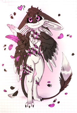 3_fingers 3_toes 4_ears airborne_feather anthro biped black_body black_claws black_feathers black_finger_claws black_fur black_sclera black_toe_claws bodily_fluids chest_tuft claws countershade_torso countershading crooked_smile crying digitigrade ears_down feather_gore feathered_wings feathers featureless_crotch feet fingers front_view fur gift giving_to_viewer gore hair heart_eyes heart_symbol holding_feather holding_object long_tail looking_at_viewer loose_feather male multi_ear multicolored_body nude pain pivoted_ears purple_body purple_eyes purple_feathers question_mark reaching_towards_viewer self-harm simple_background smile smiling_at_viewer solo tail tears tears_of_pain teeth toe_claws toes tuft tufted_fur white_background white_body white_feathers white_fur winged_arms wings wound_on_leg wound_on_torso wounded sunstroke_(artist) fyr_(fenrir784) avali avian bird 2025 absurd_res colored digital_drawing_(artwork) digital_media_(artwork) hi_res mixed_media shaded simple_shading traditional_media_(artwork)