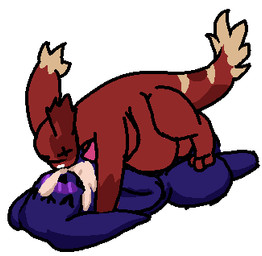 anal anal_penetration blush bodily_fluids cum cum_from_mouth cum_in_ass cum_in_mouth cum_inflation cum_inside cum_through eye_scar facial_scar feral feral_on_feral genital_fluids inflation looking_pleasured male male/male penetration penile penile_penetration penis_in_ass scar simple_background wounded mixlingvoid rain_world videocult artificer_(rain_world) watcher_(rain_world) low_res