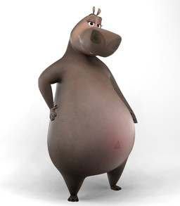 anthro belly big_belly biped brown_eyes casual_nudity featureless_chest featureless_crotch female female_anthro looking_at_viewer navel nude nude_anthro nude_female plantigrade pose smile solo standing three-quarter_view ocsda dreamworks madagascar_(series) gloria_(madagascar) common_hippopotamus hippopotamid mammal 3d_(artwork) blender_(artwork) digital_media_(artwork) full-length_portrait hi_res portrait shaded soft_shading