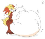 anthro belly big_belly big_breasts black_eyebrows breasts eyebrows female huge_belly huge_breasts hyper hyper_belly hyper_pregnancy inner_ear_fluff motion_lines navel open_mouth orange_eyes orange_inner_ear_fluff orange_nose outie_navel pregnant pregnant_anthro pregnant_female red_body simple_background solo tail tuft white_background white_belly white_body white_breasts yellow_ears yellow_tail guzzlord420 nintendo pokemon delphox generation_6_pokemon pokemon_(species) 2024 artist_name cel_shading colored digital_media_(artwork) hi_res shaded