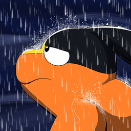ambiguous_gender determined feral looking_up orange_body outside raindrop raining simple_background water wet wet_body tepigfan101 nintendo pokemon vegeta_rain_meme generation_5_pokemon mammal pokemon_(species) suid suine tepig 2025 digital_media_(artwork) hi_res meme