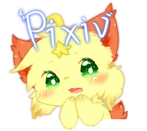 ambiguous_gender anthro chibi daww fur kemono open_mouth simple_background solo white_background yellow_body yellow_fur young young_anthro deaic canid canine fox mammal 2017