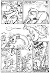 anthro big_penis bodily_fluids bottomless bottomless_male bovid bovine caprine cattle clothed clothing comic cum cumshot dialogue dragon ejaculation english_text equid equine fellatio female genital_fluids genitals gustav_(here_there_be_dragons) here_there_be_dragons horse huge_penis karno long_penis looking_at_another male male/female mammal membrane_(anatomy) membranous_wings monochrome mythological_creature mythological_scalie mythology nude oracle_ruzuya oral orgasm orgasm_face peephole peeping penile penis reptile scalie sex sheep snake speech_bubble tail text voyeur wings zashy
