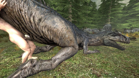 animal_genitalia bestiality cloaca cloacal cloacal_penetration day duo faceless_character faceless_male female female_penetrated feral feral_penetrated forest forest_background from_behind_position genitals human_on_feral human_penetrating human_penetrating_feral humanoid_genitalia humanoid_penis interspecies larger_penetrated looking_pleasured male male_on_feral nature nature_background nude_male on_kness outside penetration penis plant sex size_difference small_dom_big_sub tail tail_grab tree ireallyliketanks jurassic_park jurassic_world universal_studios allosaurid allosauroid allosaurus dinosaur human mammal prehistoric_species reptile saurischian scalie theropod 3d_(artwork) 3d_animation animated digital_media_(artwork) hi_res no_sound short_playtime source_filmmaker_(artwork) webm