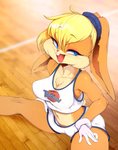 2021 absurd_res anthro basketball_uniform big_breasts blonde_hair blue_eyes breasts buckteeth clothed clothing english_text exposure_variation eyelashes female gloves hair handwear hi_res lagomorph leporid lola_bunny looney_tunes mammal navel rabbit scut_tail shirt short_tail slugbox solo space_jam sportswear tail tank_top teeth text text_on_clothing text_on_shirt text_on_tank_top text_on_topwear topwear tune_squad_outfit tune_squad_outfit_(1996) uniform warner_brothers white_clothing white_gloves white_handwear