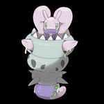 1:1 2021 absurd_res alpha_channel ambiguous/ambiguous ambiguous_gender dodudoru duo feral feral_on_feral front_view generation_6_pokemon goodra green_eyes hi_res nintendo pokemon pokemon_(species) purple_body shellder_(slowbro) simple_background soft_vore tail transparent_background vore worried