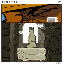 age_difference anthro asking asking_another bed bedroom clothing crown dialogue doorway duo etiquette eyes_closed female flashback furniture gem gold_(metal) gold_crown headgear male older_anthro older_female queen royalty sash sitting standing stone_floor stone_wall text timid wall_(structure) white_clothing white_sash window wooden_post younger_anthro younger_male sir_paulus disney robin_hood_(disney) prince_john felid feline lion mammal pantherine comic english_text hi_res mother_(lore) mother_and_child_(lore) mother_and_son_(lore) parent_(lore) parent_and_child_(lore) parent_and_son_(lore) son_(lore)