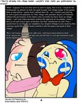 4:5 absurd_res blue_eyes bodily_fluids bow_ribbon bow_tie comic crying duo english_text female generation_3_pokemon generation_5_pokemon hi_res male minccino minun neapolitan_fur nintendo peach_(rodent_powered) pokemon pokemon_(species) pokemon_mystery_dungeon red_eyes robin_(rodent_powered) rodent_powered_(softestpuffss) scarf semi-anthro softestpuffss sparkles sparkling_eyes spike_chunsoft squishing_cheeks tears text