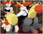 anthro_transformation border bra breast_expansion breasts butt butt_expansion clothing expansion female flirting_look gender_transformation male mtf_transformation transformation underwear white_border alsoflick nintendo pokemon exhaustedlucario braixen canid canine fox generation_6_pokemon mammal pokemon_(species) absurd_res hi_res