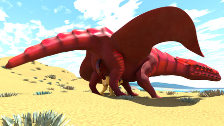 6_limbs anal animal_genitalia anthro anthro_on_feral beach bestiality biped cloaca cloacal_penis cloud day duo feral genitals grass hole_(anatomy) larger_feral larger_male male male/male membrane_(anatomy) membranous_wings multi_eye muscular muscular_anthro muscular_feral muscular_male nude outside penis plant quadruped sand_dune scutes sea sex size_difference sky smaller_anthro smaller_male spiked_penis spikes spikes_(anatomy) water wings malaguetista blender_cycles mast_(mhy) tunrenmi felid kinpipo lion llekintea mammal matanu pantherine roshenon 16:9 2025 3d_(artwork) blender_(artwork) digital_media_(artwork) hi_res widescreen