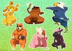 all_fours anthro balls belly big_balls big_breasts bodily_fluids breasts butt dumbbell exercise female flower food food_hair genitals group looking_back male musclegut muscular musk nipple_piercing nipples nude overweight penis piercing plant pseudo_hair pussy sweat thick_thighs weightlifting weights workout silentjay animal_crossing nintendo apollo_(animal_crossing) isabelle_(animal_crossing) merengue_(animal_crossing) reneigh_(animal_crossing) teddy_(animal_crossing) tom_nook_(animal_crossing) accipitrid accipitriform avian bear bird canid canine canis domestic_dog eagle equid equine horse mammal raccoon_dog rhinoceros tanuki hi_res