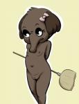 anthro broom cleaning_tool female genitals navel pussy solo young young_anthro thunderouserections cartoon_network summer_camp_island alice_fefferman elephantid mammal mammoth prehistoric_species proboscidean recently_extinct_species woolly_mammoth