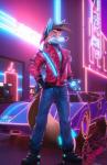 neon retro solo synthwave blakefox lamborghini_countach polybius thriller_(music_video) blake_fox_(blakefox) canid canine fox mammal red_fox true_fox 3d_(artwork) absurd_res adobe_photoshop_(artwork) autodesk_3ds_max_(artwork) digital_media_(artwork) hi_res mixed_media