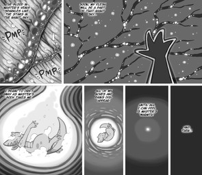 ambiguous_gender biped curled_up digestion disembodied_hand extreme_size_difference feral fetal_pose internal micro onomatopoeia oral_vore organs size_difference solo sound_effects stomach tail text vein vore willing_prey shyguy9 kobold scalie 2021 comic digital_drawing_(artwork) digital_media_(artwork) english_description english_text greyscale monochrome sequence