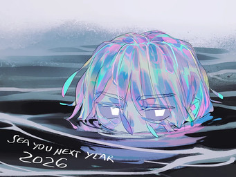 ambiguous_gender feather_hair feathers iridescent iridescent_body partially_submerged pseudo_hair scales solo water starfleetrambo siren_and_scientist oskar_(starfleetrambo) animal_humanoid aquatic aquatic_humanoid humanoid oarfish_humanoid siren digital_media_(artwork) trans_(lore) trans_man_(lore)