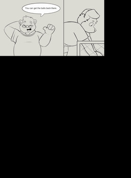 anthro aroused balls belly bulge classroom duo genitals humping male male/male presenting school sport student teacher teacher_clothing teacher_on_student young onykr chronocoon canid mammal mustelid otter animated hi_res