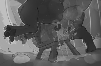 balls bodily_fluids claws condom cum erection feral filled_condom genital_fluids genitals grass leaking_cum looking_back male mount pawpads penetration penile penile_penetration penis plant quadruped rear_view scales sex_toy sexual_barrier_device smile smirk solo tail cometdragonite activision mythology spyro_the_dragon spyro dragon mythological_creature mythological_scalie scalie monochrome
