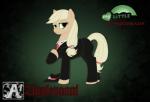 blonde_hair clothed clothing female feral freckles hair long_hair ponytail solo suit rhanite friendship_is_magic hasbro my_little_pony vampire_the_masquerade white_wolf_publishing world_of_darkness_(series) applejack_(mlp) equid equine horse mammal pony