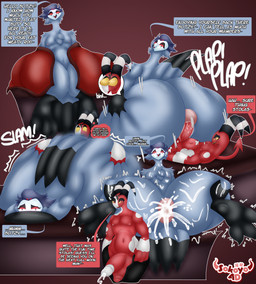 3_toes 4_eyes 4_fingers against_surface against_wall ahegao anal anal_penetration anthro anus balls bathrobe big_butt big_penis blush bodily_fluids bottomwear butt butt_squish chest_tuft clothed clothing clothing_pull cross-eyed crossed_arms crossed_legs cum cum_inside cum_on_body cum_on_butt cum_on_face cum_stain cum_string cumshot cumshot_after_pull_out cumshot_in_ass cumshot_on_chest cumshot_on_face desk dominant dominant_male duo ejaculation excessive_cum excessive_genital_fluids feathers feet fingers from_behind_position fur furniture genital_fluids genitals greeting hand_on_butt horn huge_butt hyper hyper_butt looking_pleasured lying lying_on_desk male male/male male_penetrated male_penetrating male_penetrating_male markings multi_eye narrowed_eyes nipples nude on_back on_front on_top onomatopoeia open_mouth pants partially_clothed penetration penile penile_penetration penis penis_in_ass power_bottom puffy_anus red_body red_eyes robe sex shaking sitting sitting_on_desk sound_effects speech_bubble spread_anus spreading squish table tail text toes trembling tuft white_markings yellow_sclera sokoyo_owo hellaverse helluva_boss blitzo_(helluva_boss) stolas_(helluva_boss) avian bird demon humanoid imp owl owl_demon absurd_res english_text hi_res