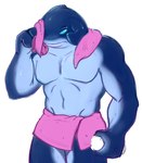 3_fingers blue_eyes featureless_chest fingers grey_body grey_skin male muscular muscular_male pecs simple_background solo towel towel_around_waist towel_only white_background sleepybud disney lilo_and_stitch gantu alien alien_humanoid humanoid 2023 colored_sketch digital_drawing_(artwork) digital_media_(artwork) hi_res sketch