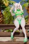 anthro bulge clothed clothing dessert femboy food fur holding_object ice_cream looking_at_viewer male solo thong underwear white_body white_fur melongoat3d undertale undertale_(series) asriel_dreemurr bovid caprine goat mammal 2:3 3d_(artwork) absurd_res digital_media_(artwork) hi_res