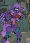 after_rape after_sex anthro cyberpunk female mantis_arms solo wings marsminer cd_projekt_red cyberpunk_2077 hasbro my_little_pony mythology warmheart_efficacy equid equine mammal mythological_creature mythological_equine pegasus hi_res