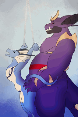 abdominal_bulge ambiguous_gender anthro belly blue_body bound butt butt_grab chain chained duo fin from_behind_position grin hand_on_butt male male/ambiguous penetration purple_body sex simple_background smile tail alvasir_(artist) nintendo pokemon haze_the_giraking eeveelution generation_1_pokemon generation_4_pokemon generation_7_pokemon giratina hybrid legendary_pokemon nidoking pokemon_(species) salazzle vaporeon 2d_animation animated hi_res